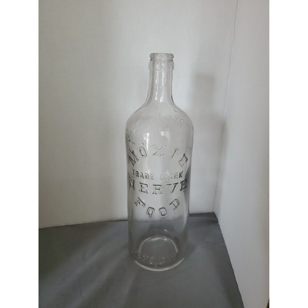 Vtg Embossed Moxie Nerve Food Bottle Registered 0 No Chips Or Cracks